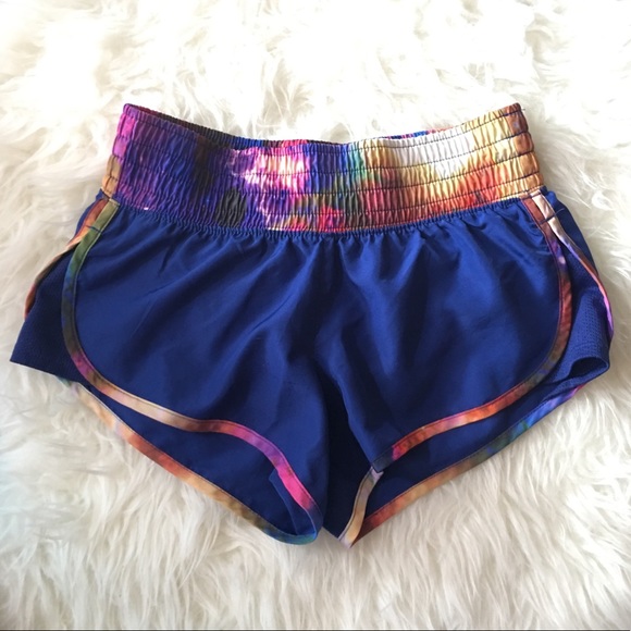 SO Pants - Rainbow/Blue Running Shorts, size XS